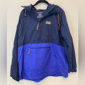 LLBean Womens Mountain Classic Water Resistant Half Zip Size L